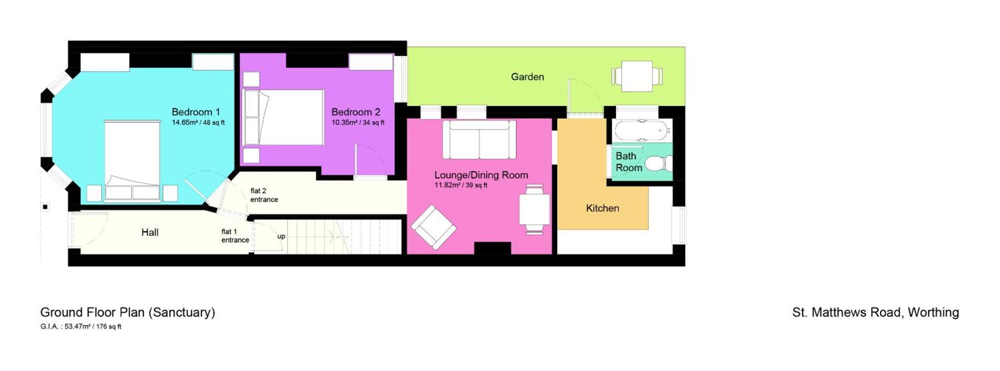 Sanctuary-By-Sea Apartment Уърдинг Екстериор снимка